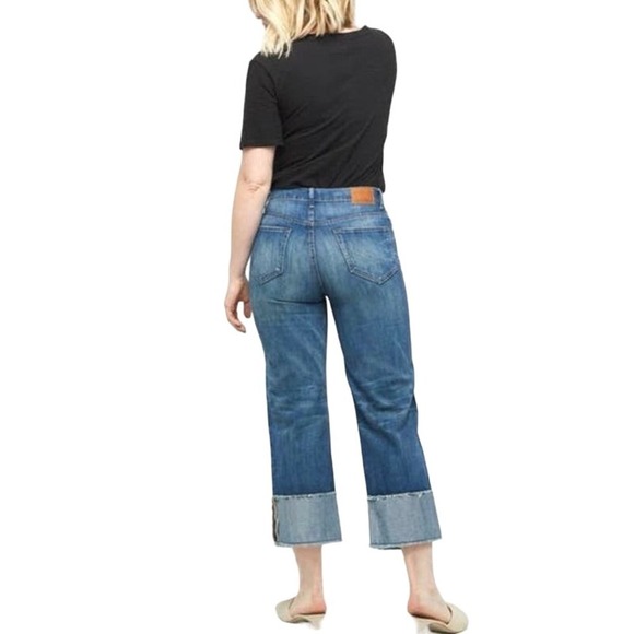 ABLE Martha The Cuffed Distressed Jeans Denim - Sz 30 - Picture 2 of 8